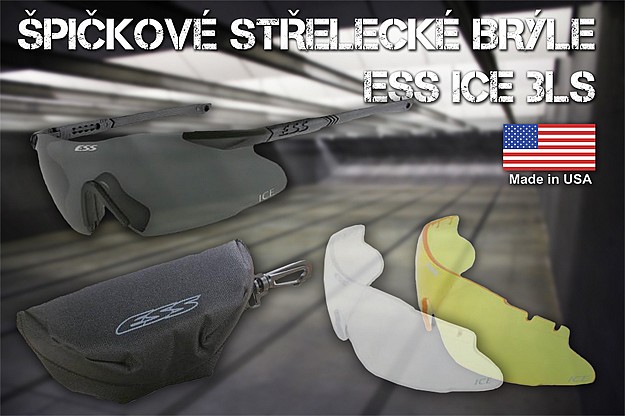 Střelecké Brýle ESS ICE 3LS 3 SKLA !!!