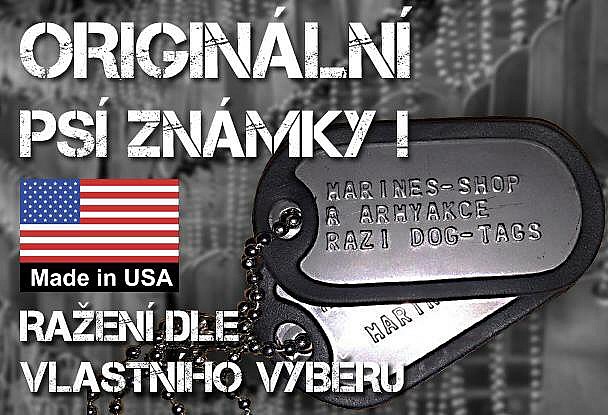 Originální US ARMY Dog Tags s ražbou + poštovné ZDARMA !