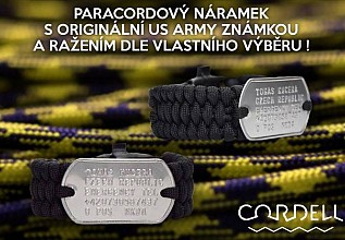 Paracord náramek Dog Tag